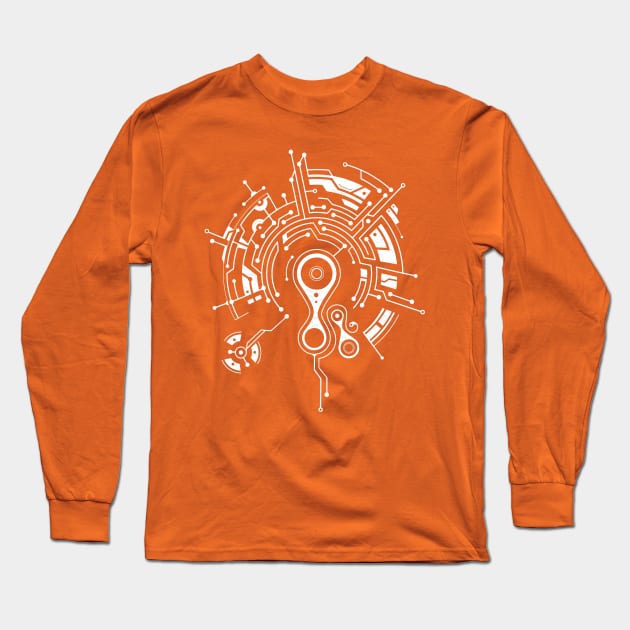 Circuit board Long Sleeve T-Shirt by Madhav